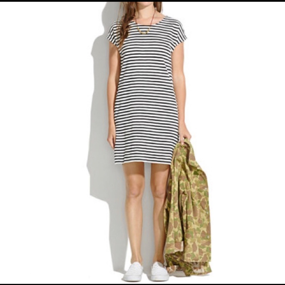 Madewell striped black and white dress. Size XS
